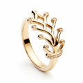 Wilburys Tree Ring Majismo-inspired 14k Gold Ring With Diamonds