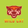 Wildcat Logo Mascot, t shirt design vector file