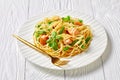 Wild alaska salmon pasta with green beans