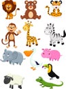 Wild animal cartoon Royalty Free Stock Photo