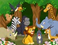 Wild Animal cartoon Royalty Free Stock Photo