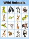 wild animal chart