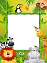 Wild animals cartoon Royalty Free Stock Photo