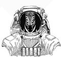 Zebra vector portrait. Wild astronaut animal in spacesuit. Deep space. Galaxy. Head of african wild animal zebra.