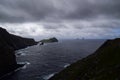 Wild Atlantic ocean view from Kerry Cliffs, County Kerry, Ireland. Royalty Free Stock Photo