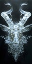 Baphomet made of glass