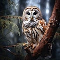Wild Barred Owl Royalty Free Stock Photo