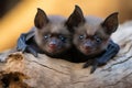 Wild Bat Babies Delighting in Their Natural Surroundings.