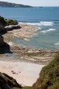 Wild beach in Hendaye, France Royalty Free Stock Photo