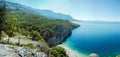 Wild beach landscape in Croatia Royalty Free Stock Photo