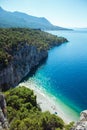 Wild beach landscape in Croatia Royalty Free Stock Photo