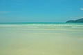 Wild Beach Shallow Sand Coral Sea Mountains Tropical Landscape