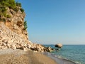 Wild beach in the village of Beldibi in Turkey