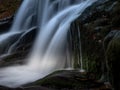 Wild brook with stones and waterfall in Jeseniky mountains