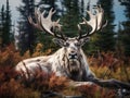 Wild Bull Caribou