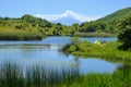 Wild Camp On Lake In Nebrodi Park, Sicily Royalty Free Stock Photo