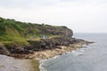 Wild camping on the coast.