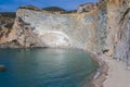 Wild coast of Chiaia di Luna in the Ponza island, Lazio, Italy Royalty Free Stock Photo