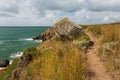 Wild coast of Ile d'Yeu in Vendee, France Royalty Free Stock Photo