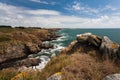 Wild coast of Ile d'Yeu in Vendee, France Royalty Free Stock Photo