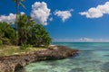 Wild coral tropical beach, Saona Island, Caribbean Sea