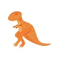 Wild dinosaur icon in doodle style