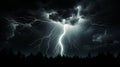 A wild and electrifying storm brews in the night sky