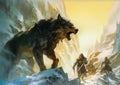 Wild Encounters: A Tale of Wolves, Horses, and Norse Armor in the Mountains