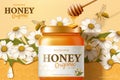 Wild flower honey ad template