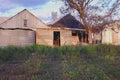 Abandoned tin shed in outback rural Australia Royalty Free Stock Photo