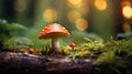 wild forest bokeh decoration close