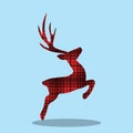 WILD AND FREE CHECKERD DEER JUMP 08 Royalty Free Stock Photo