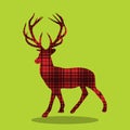 WILD AND FREE CHECKERD DEER RUN 06 Royalty Free Stock Photo