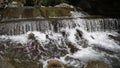 Wild waterfall in Kourtaliotiko gorge in Greece