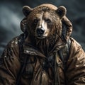 Rugged Outdoors: Bear's Survival Spirit