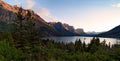 Wild goose island. Glacier National Park. Montana Royalty Free Stock Photo