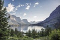 Wild Goose Island in St. Mary Lake - Glacier National Park Royalty Free Stock Photo