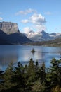 Wild Goose Island, Glacier National Park, Montana, USA Royalty Free Stock Photo