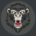 Wild gorilla spirit creative design