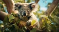 Portrayal of a Wild Koala.