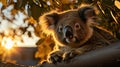 Portrayal of a Wild Koala.