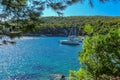 Wild inaccessible deserted beaches on the island of Hvar