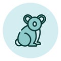 Wild koala, icon