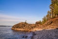 Wild Lake Superior Coast Royalty Free Stock Photo