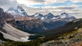 Wild landscape mountain range view, Banff national park, Canada Royalty Free Stock Photo