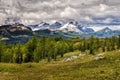 Wild landscape mountain range view, Banff national park, Canada