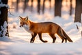 Wild life photography of a fox in jungle