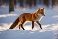 Wild life photography of a fox in jungle