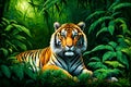 wild life photography of a tiger in the forest