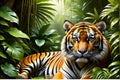 wild life photography of a tiger in the forest